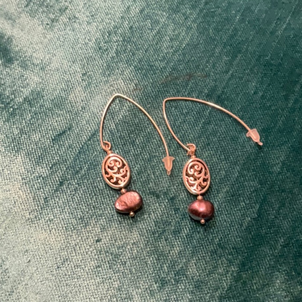 Pearl earrings - Sterling Silver